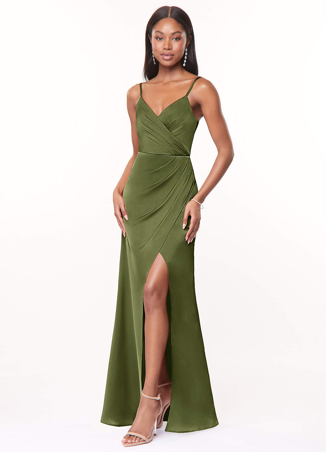 Maci Stretch Satin Dress-AZ47921874