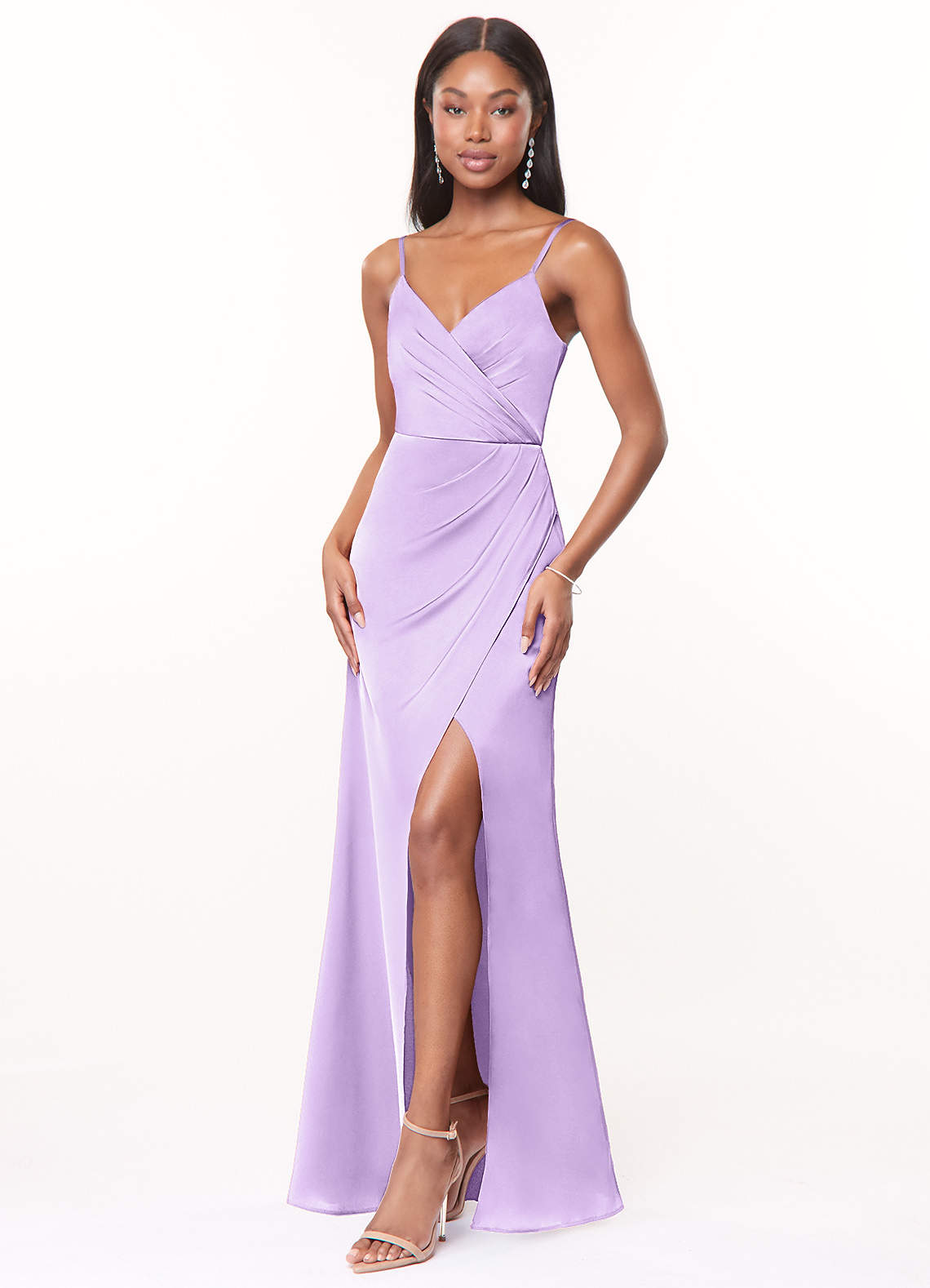 Maci Stretch Satin Dress-AZ43945272