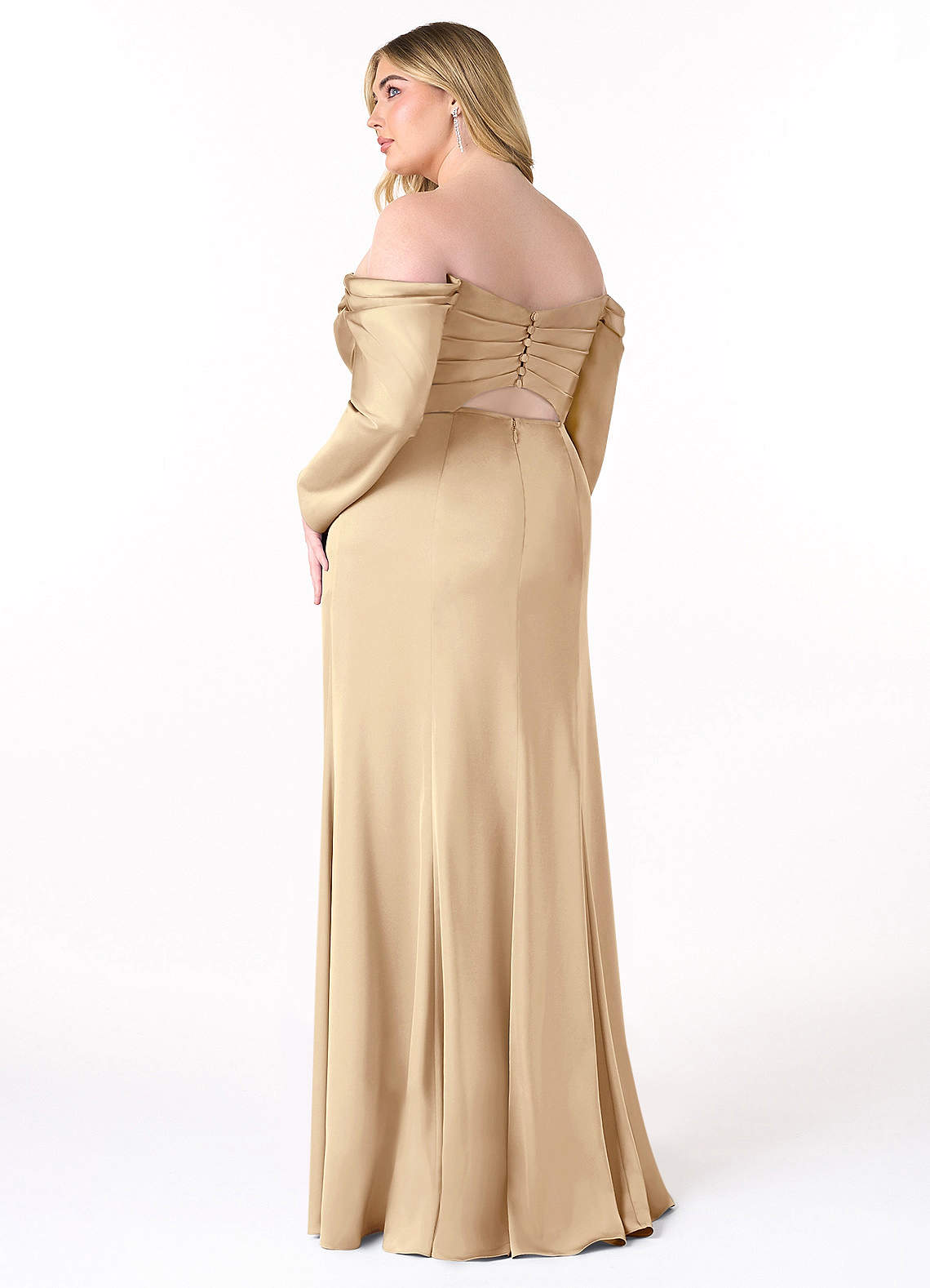 Hallie Stretch Satin Dress-AZ50861812