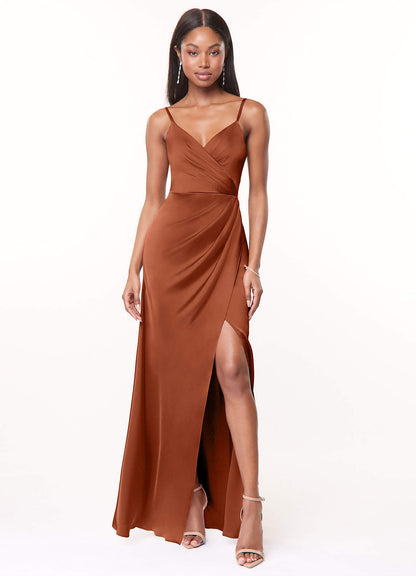 Maci Stretch Satin Dress-AZ4755539