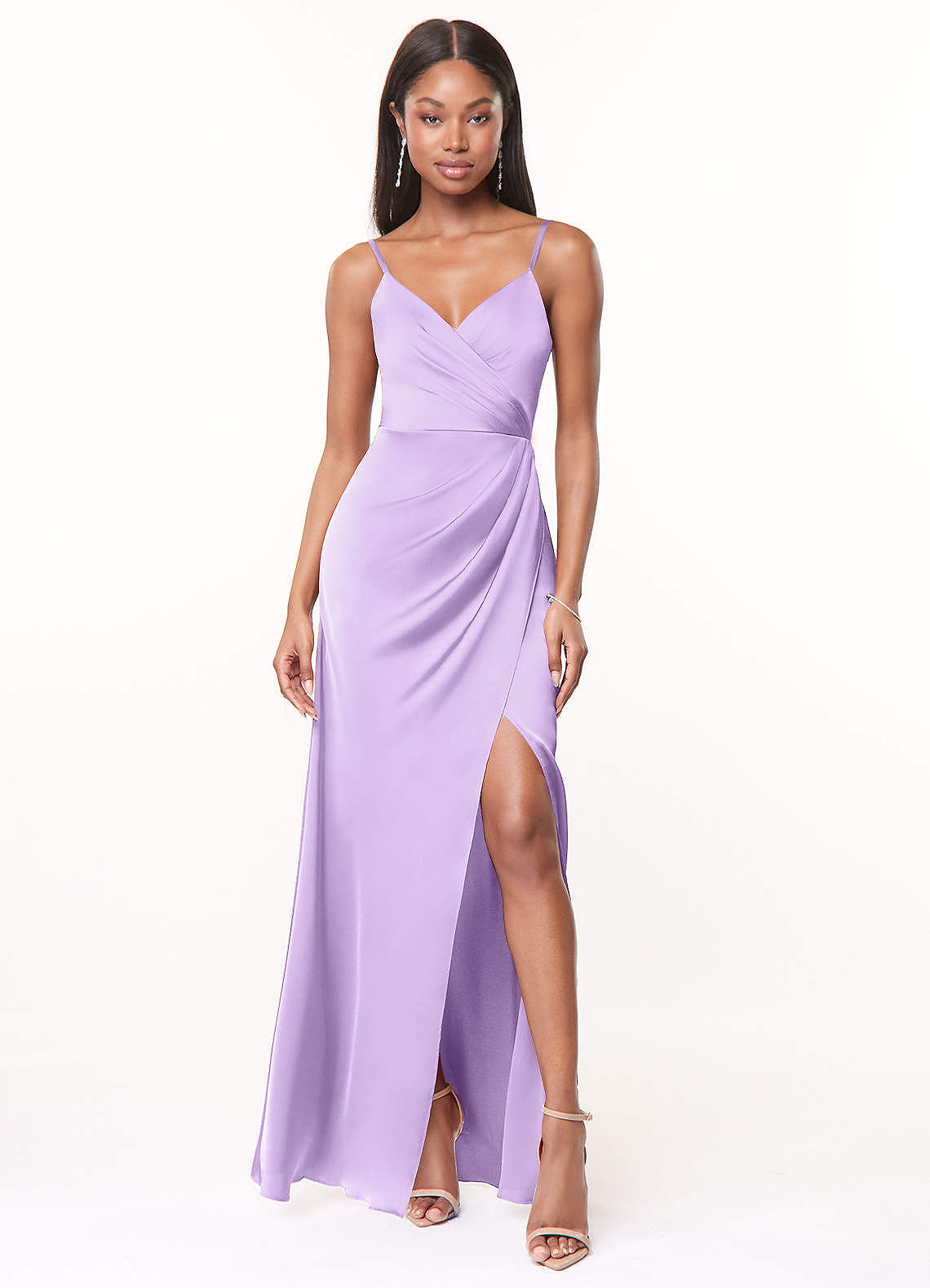 Maci Stretch Satin Dress-AZ43945272
