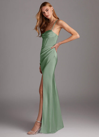 Brookelle Stretch Satin Dress-AZ20049584