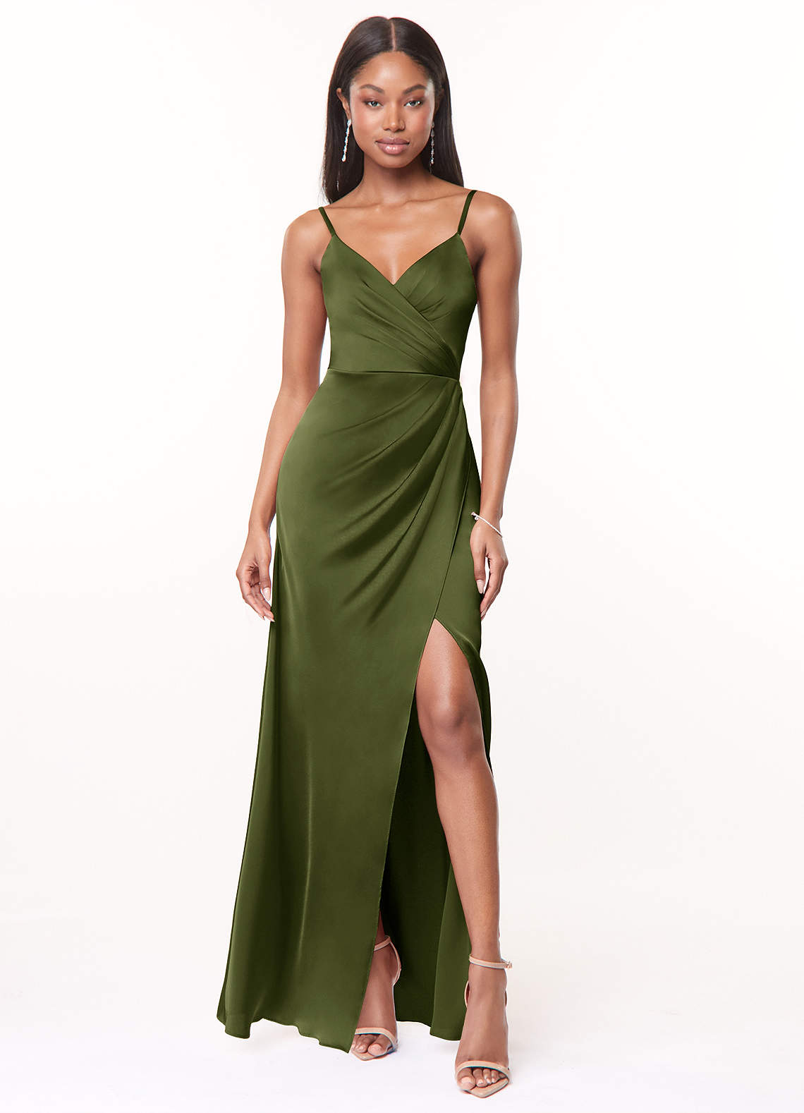 Maci Stretch Satin Dress-AZ47921874