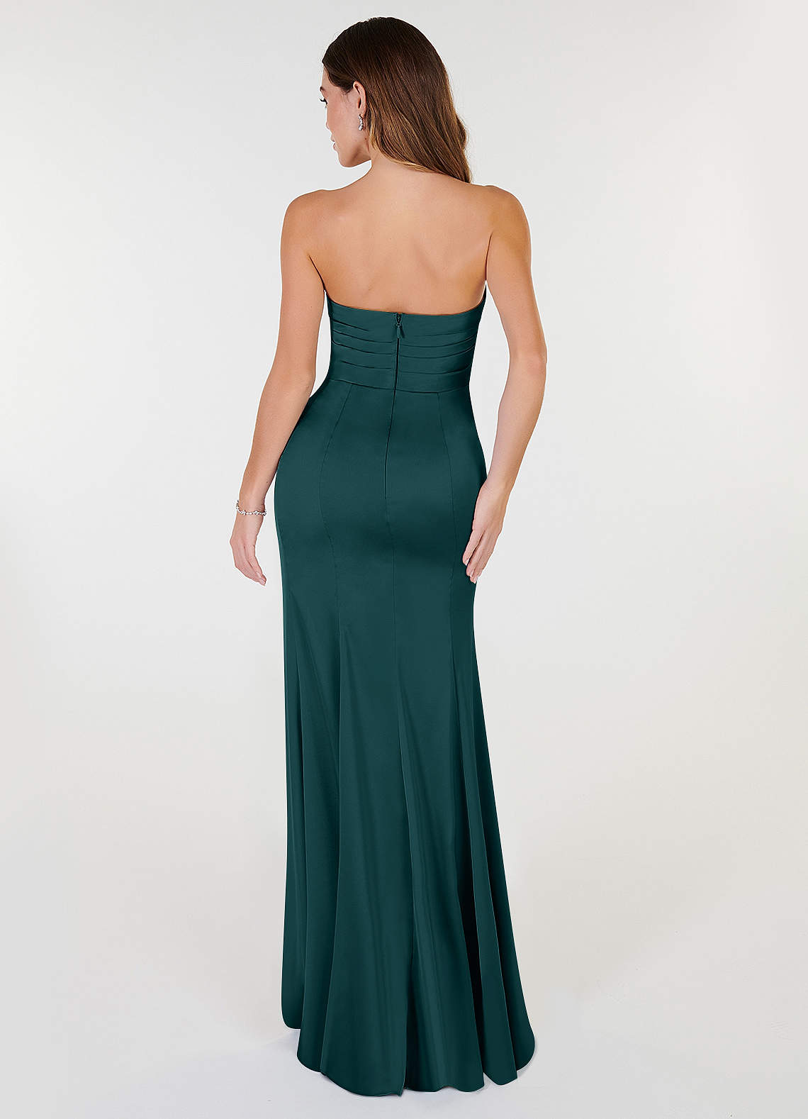 Yola Stretch Satin Dress-AZ5516338