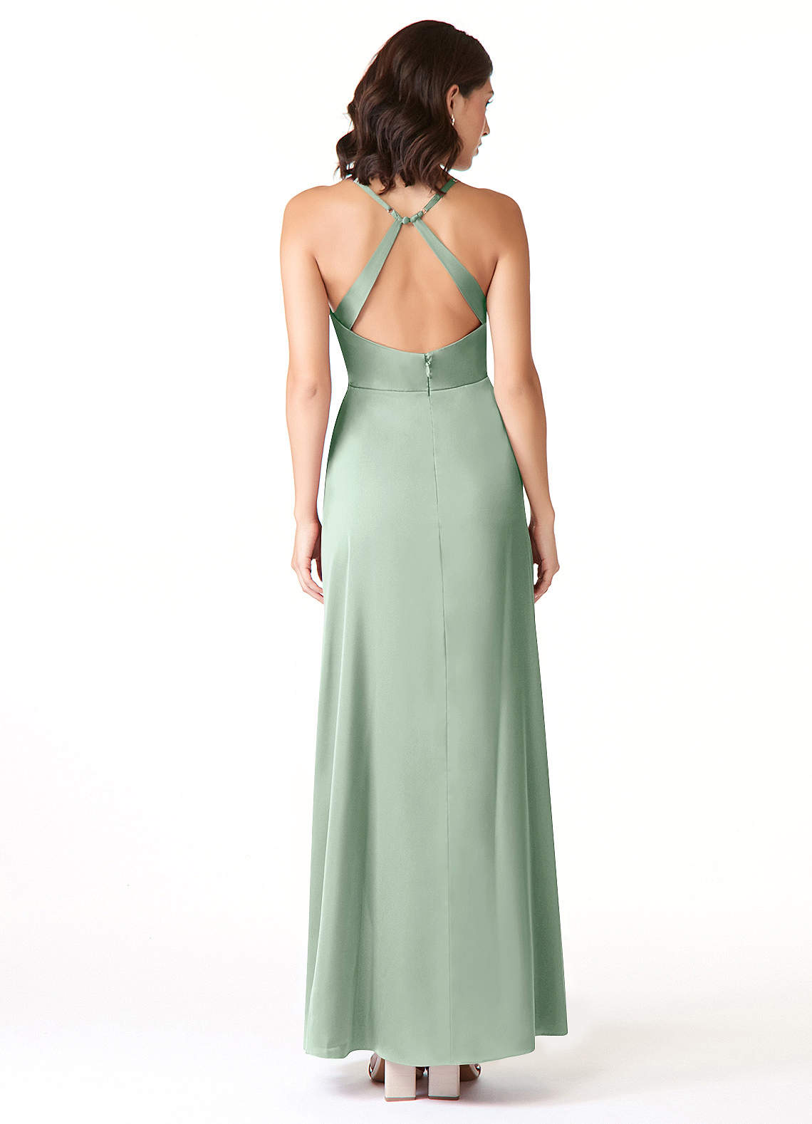 Geanna Stretch Satin Dress-AZ6374802