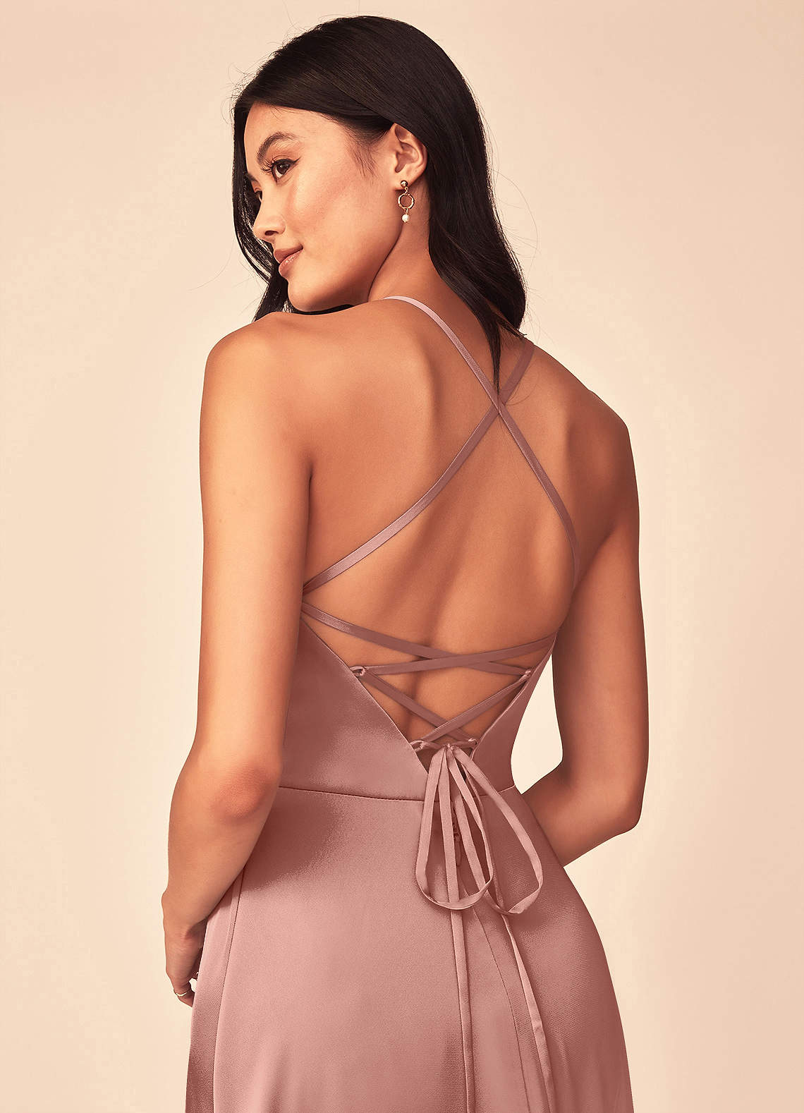 Mei Stretch Satin Dress-AZ10235782