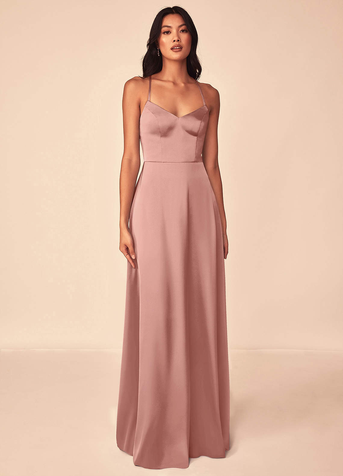Mei Stretch Satin Dress-AZ10235782