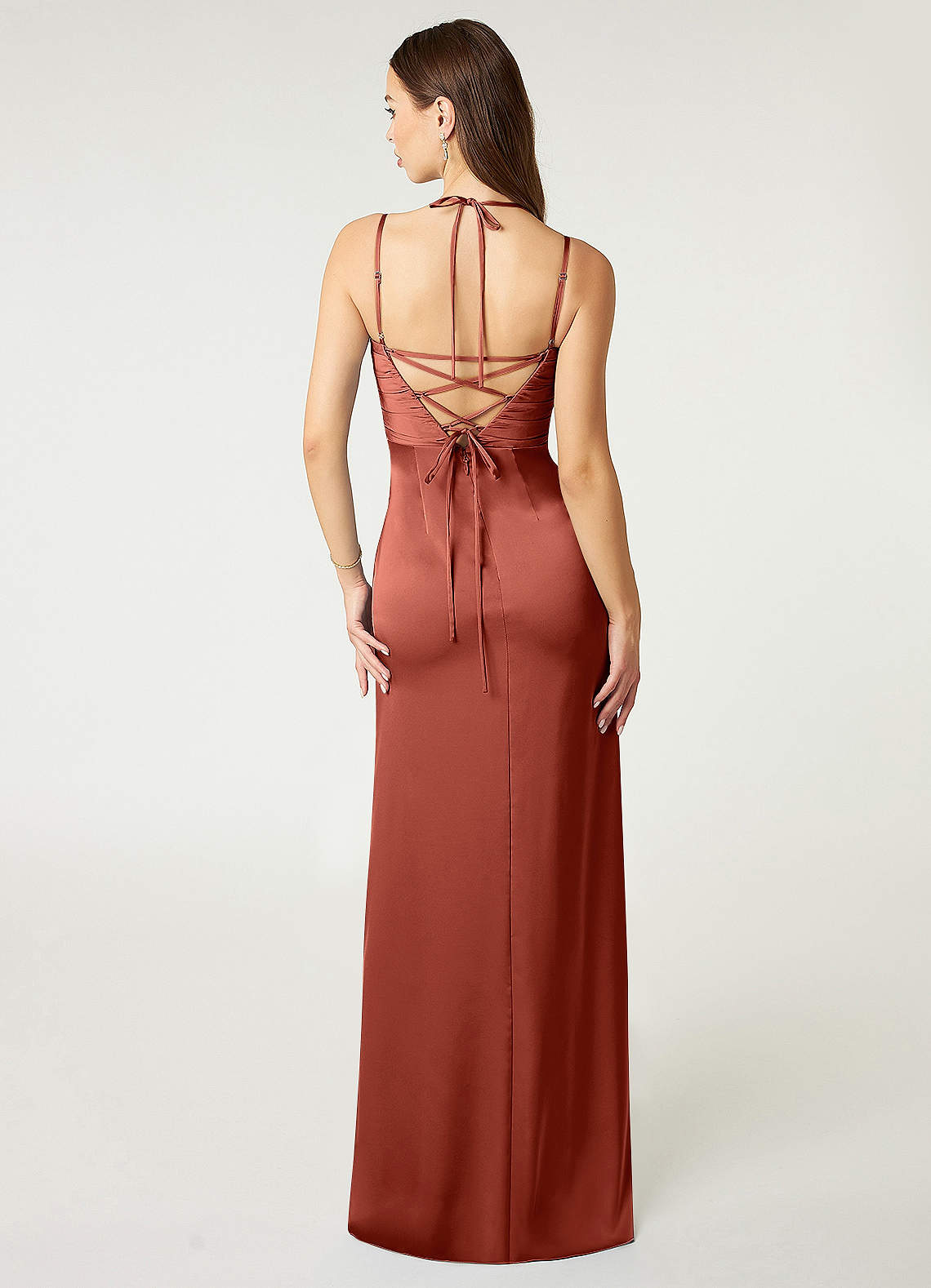 Desi Stretch Satin Dress-AZ5737773